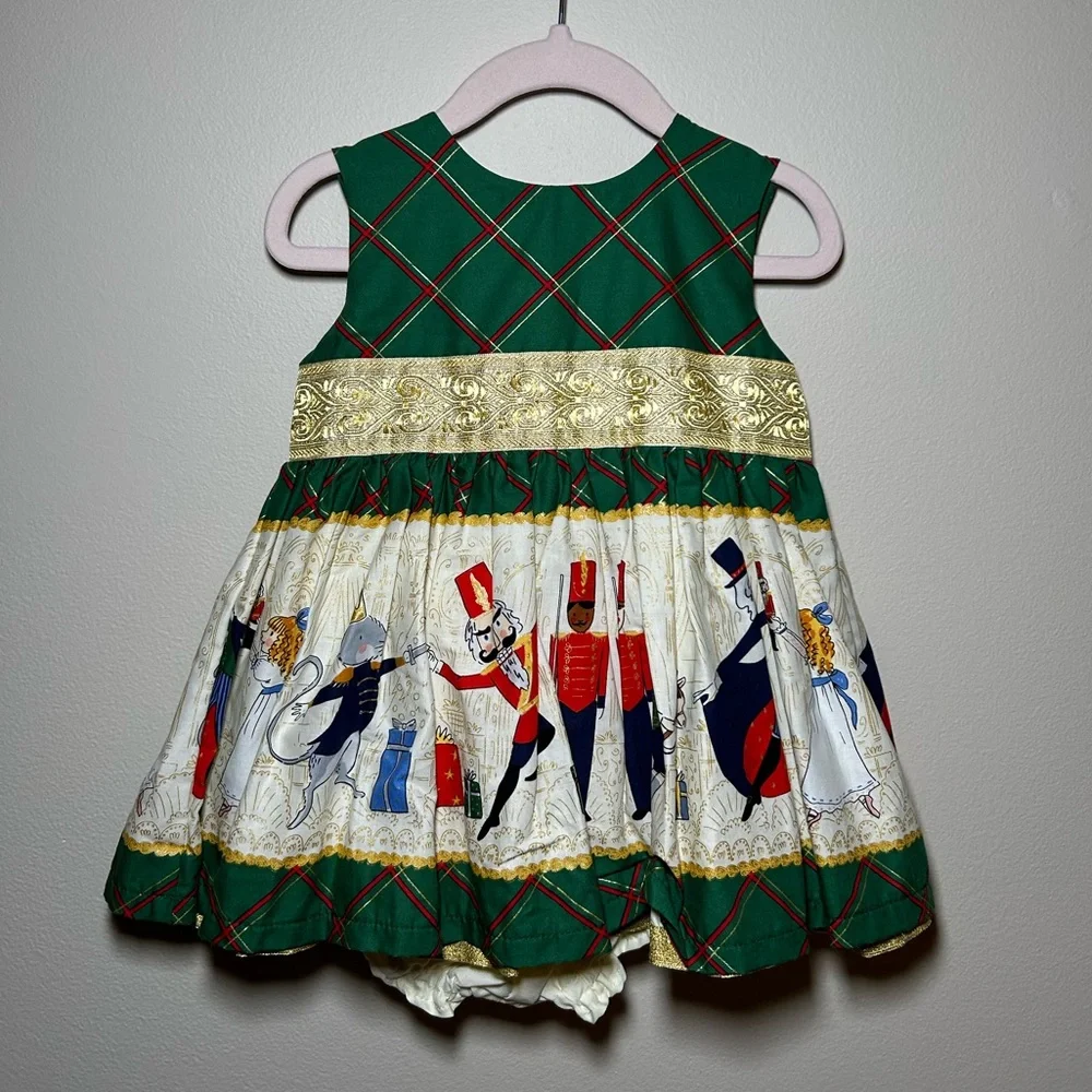 NWT Little Loaves and Fishes Baby Girl Christmas Nutcracker Dress Size 1… - Picture 1 of 7